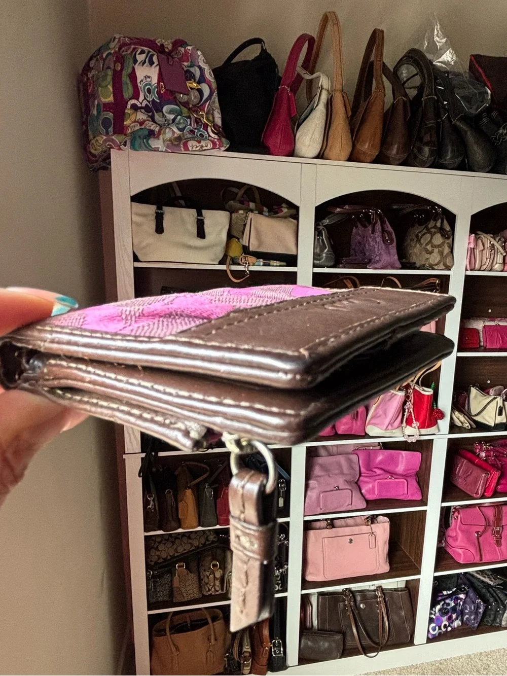 👛💜COACH Soho Pleated Signature Mini Wallet👛💜